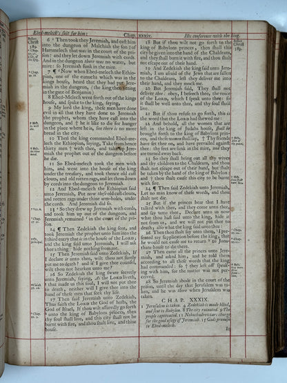 Antique King James Bible 1719-1723 John Baskett