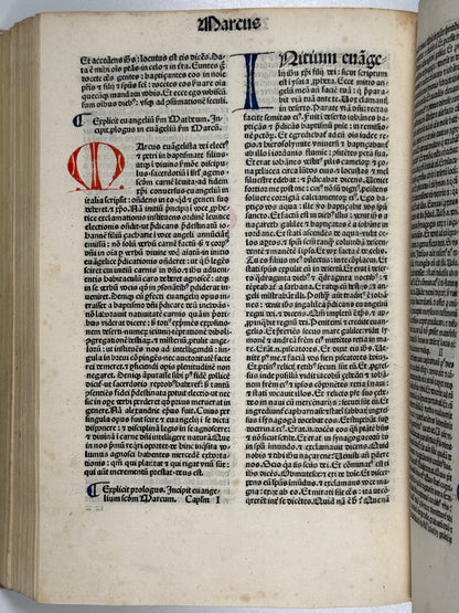 1480 Biblia Latina: Incunable Bible Franciscus Renner Imprint