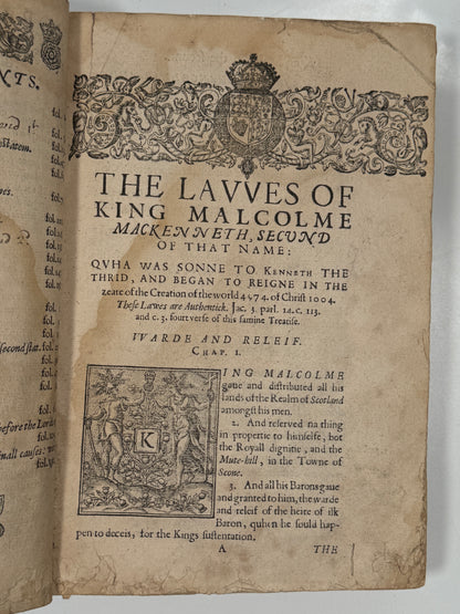 Regiam Majestatem 1609 First Edition