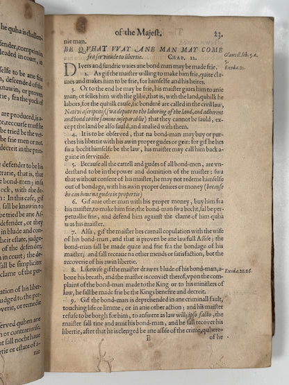 Regiam Majestatem 1609 First Edition