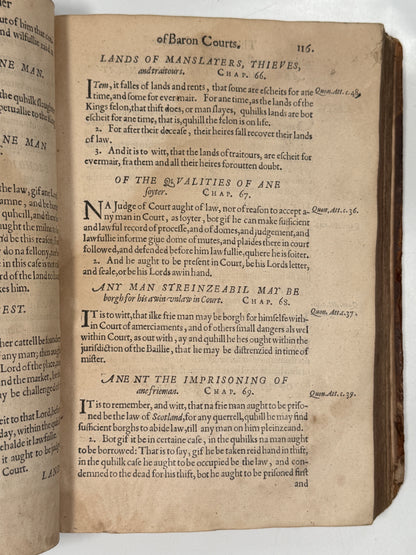 Regiam Majestatem 1609 First Edition