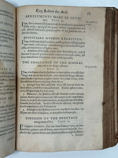 Regiam Majestatem 1609 First Edition