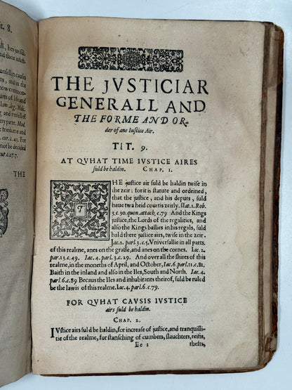 Regiam Majestatem 1609 First Edition