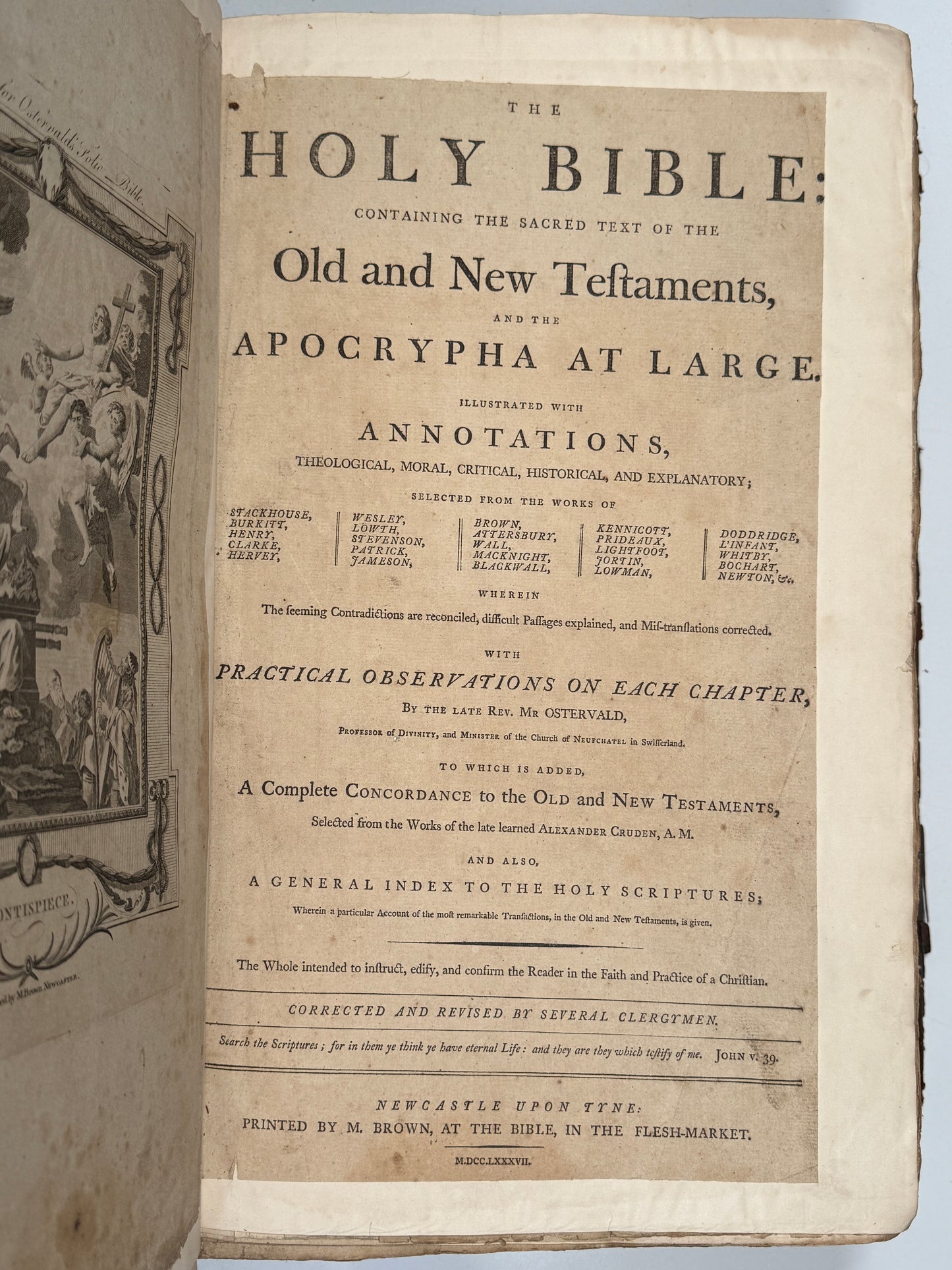 Antique King James Bible 1787 Giant Imperial Folio