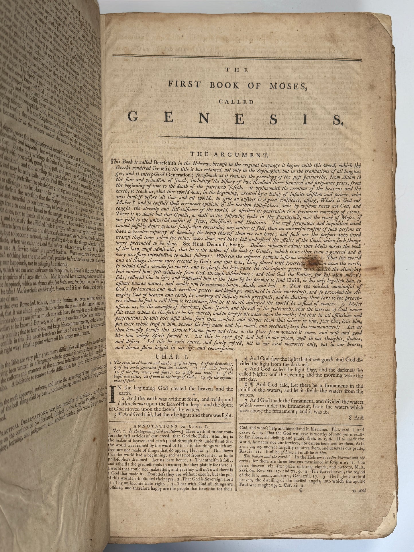 Antique King James Bible 1787 Giant Imperial Folio