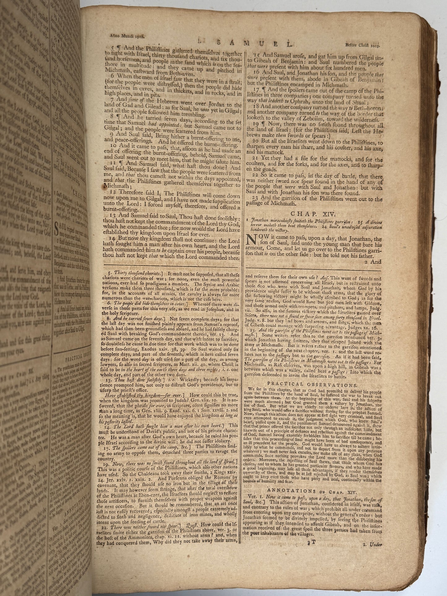 Antique King James Bible 1787 Giant Imperial Folio