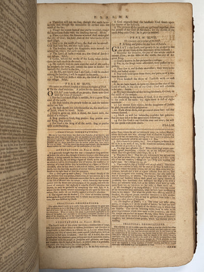 Antique King James Bible 1787 Giant Imperial Folio