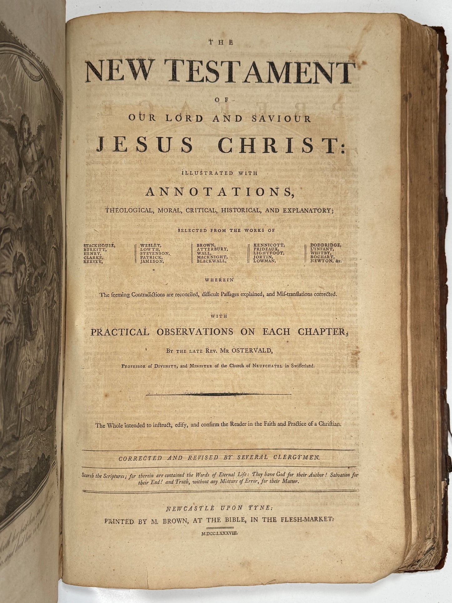 Antique King James Bible 1787 Giant Imperial Folio