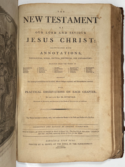 Antique King James Bible 1787 Giant Imperial Folio