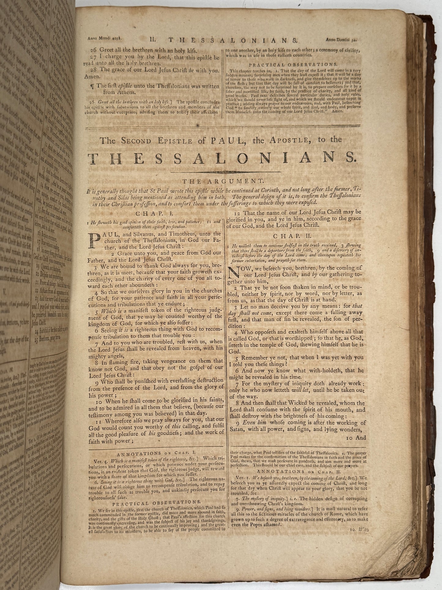 Antique King James Bible 1787 Giant Imperial Folio