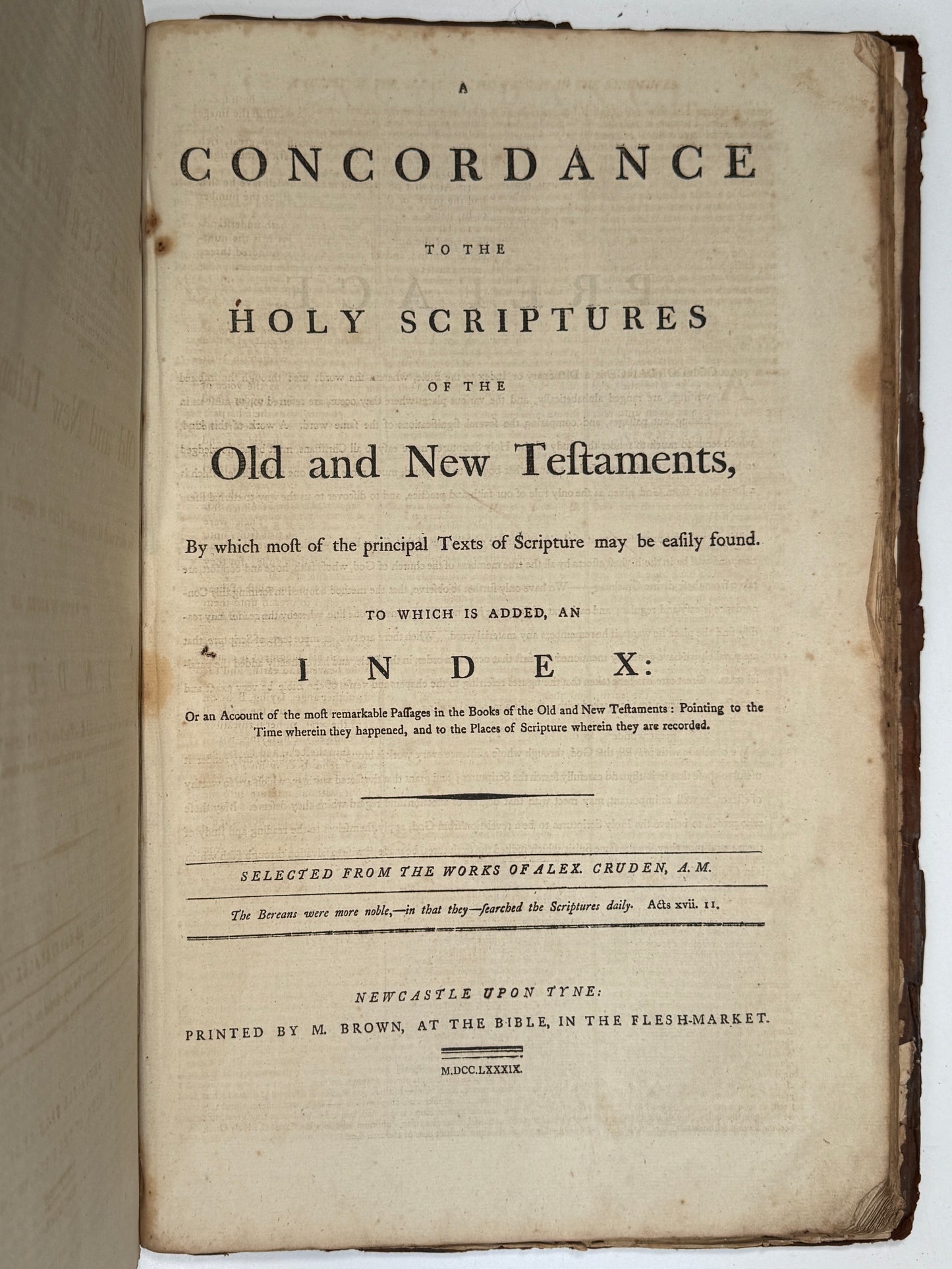 Antique King James Bible 1787 Giant Imperial Folio