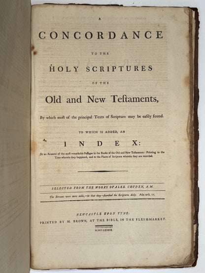 Antique King James Bible 1787 Giant Imperial Folio