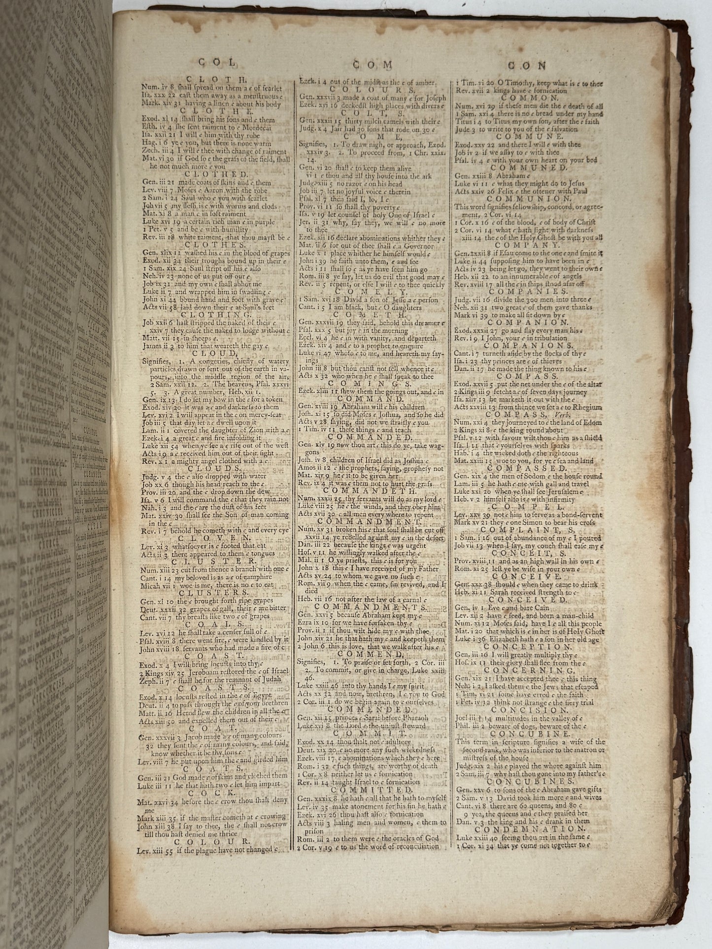 Antique King James Bible 1787 Giant Imperial Folio