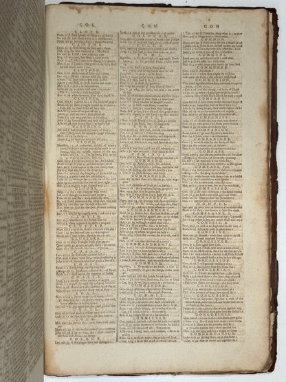 Antique King James Bible 1787 Giant Imperial Folio