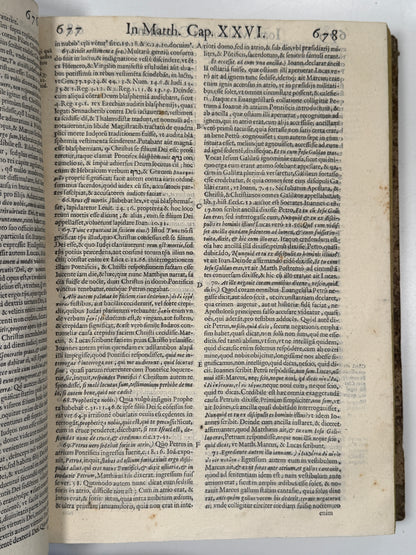 Commentary on the Gospels 1597 John Maldonatus