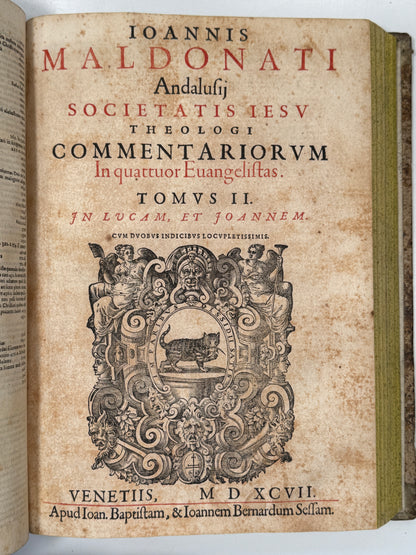Commentary on the Gospels 1597 John Maldonatus