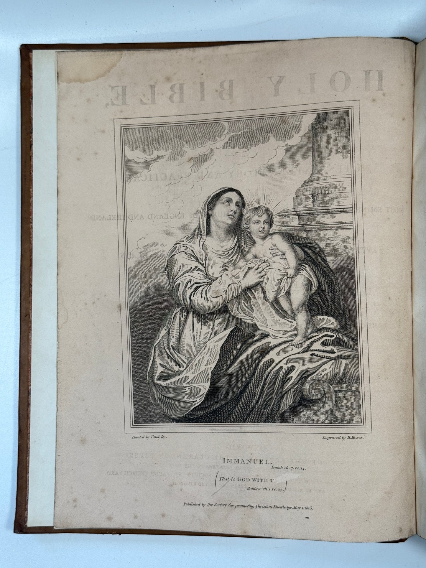 Antique King James Bible 1817 Clarendon Press