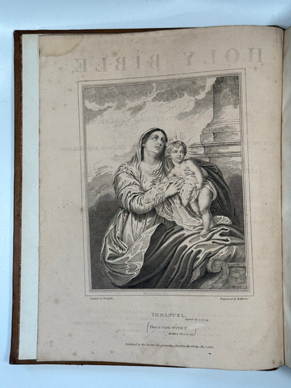 Antique King James Bible 1817 Clarendon Press