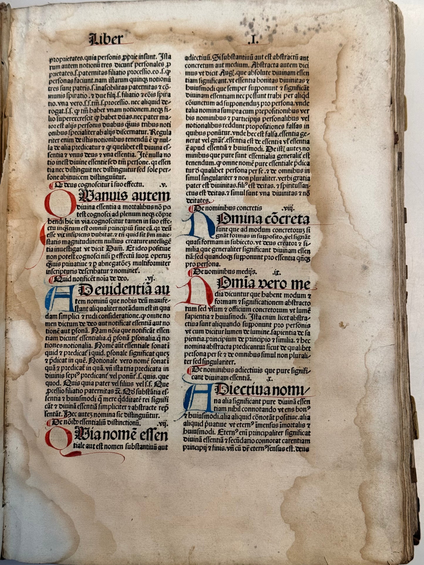 Bartholomaeus Anglicus' Encyclopaedia 1483 INCUNABLE Binding, Koberger