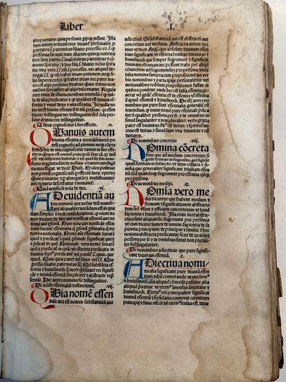 Bartholomaeus Anglicus' Encyclopaedia 1483 INCUNABLE Binding, Koberger
