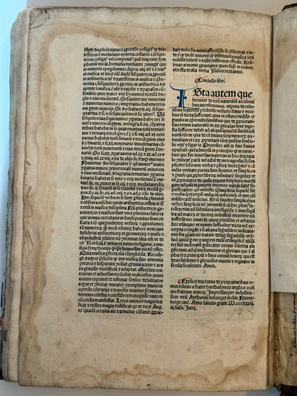 Bartholomaeus Anglicus' Encyclopaedia 1483 INCUNABLE Binding, Koberger
