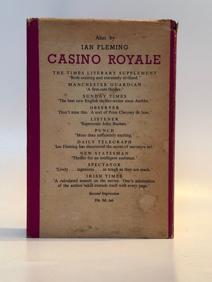 Live and Let Die by Ian Fleming 1954 First Edition First Impression in the Dust Jacket