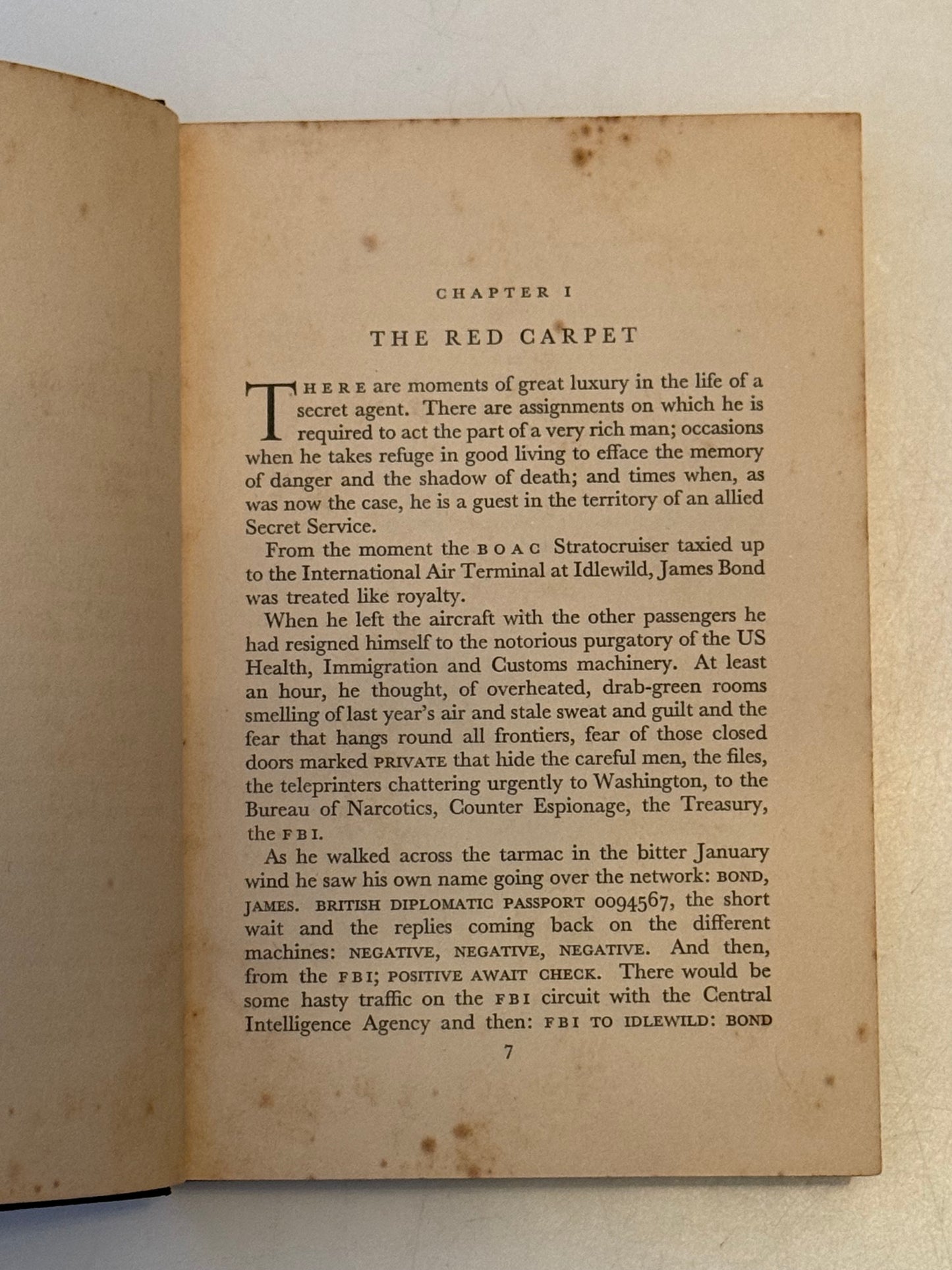 Live and Let Die by Ian Fleming 1954 First Edition First Impression in the Dust Jacket