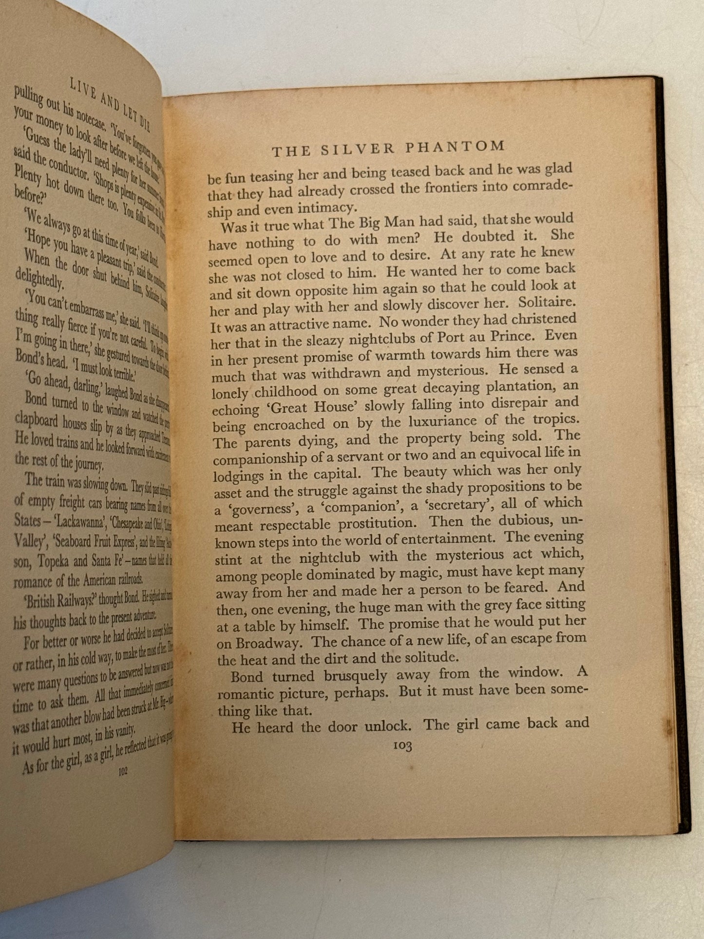 Live and Let Die by Ian Fleming 1954 First Edition First Impression in the Dust Jacket