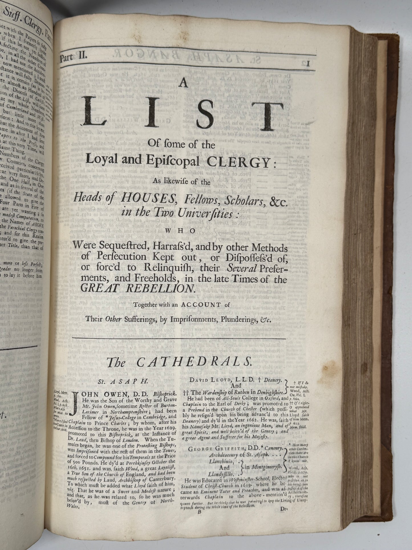 The Suffering of the Clergy of the Church of England 1714