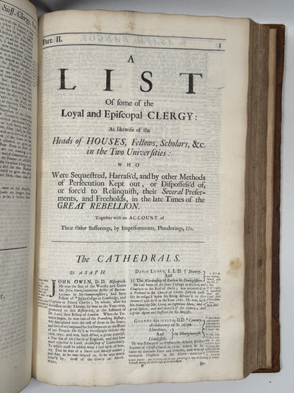 The Suffering of the Clergy of the Church of England 1714