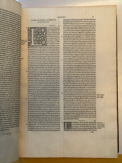 Antique Bible 1528 Estienne First Edition, Vulgate, Hand-Coloured