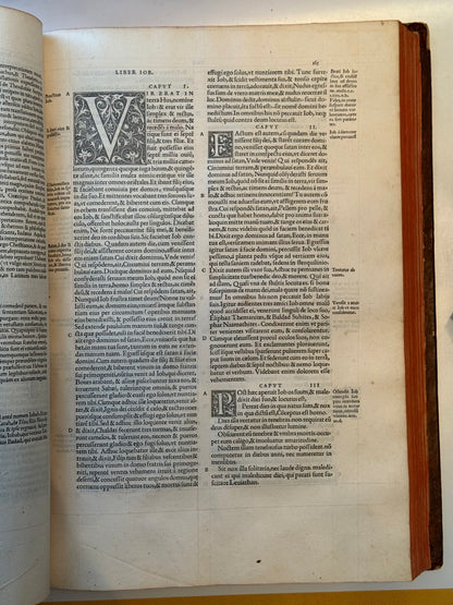 Antique Bible 1528 Estienne First Edition, Vulgate, Hand-Coloured