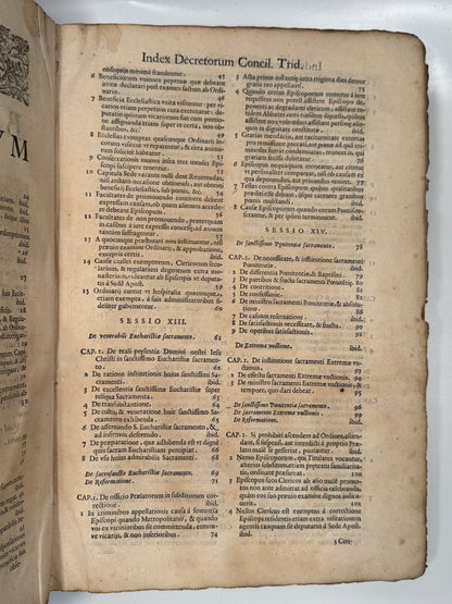 Catholic Theology, Council of Trent by Augustinus Barbosa 1643