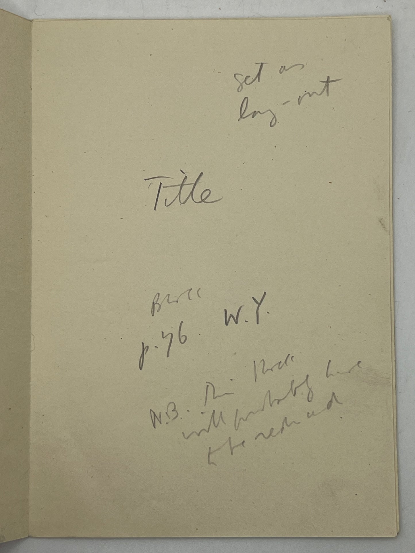 The Christopher Robin Birthday Book A.A. Milne's Pre-Proof Autograph Manuscript