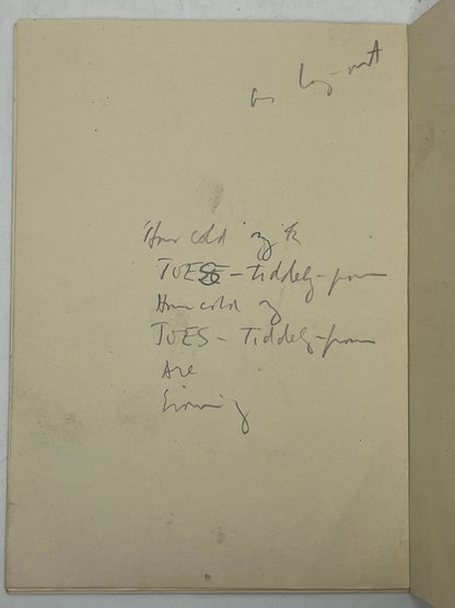 The Christopher Robin Birthday Book A.A. Milne's Pre-Proof Autograph Manuscript