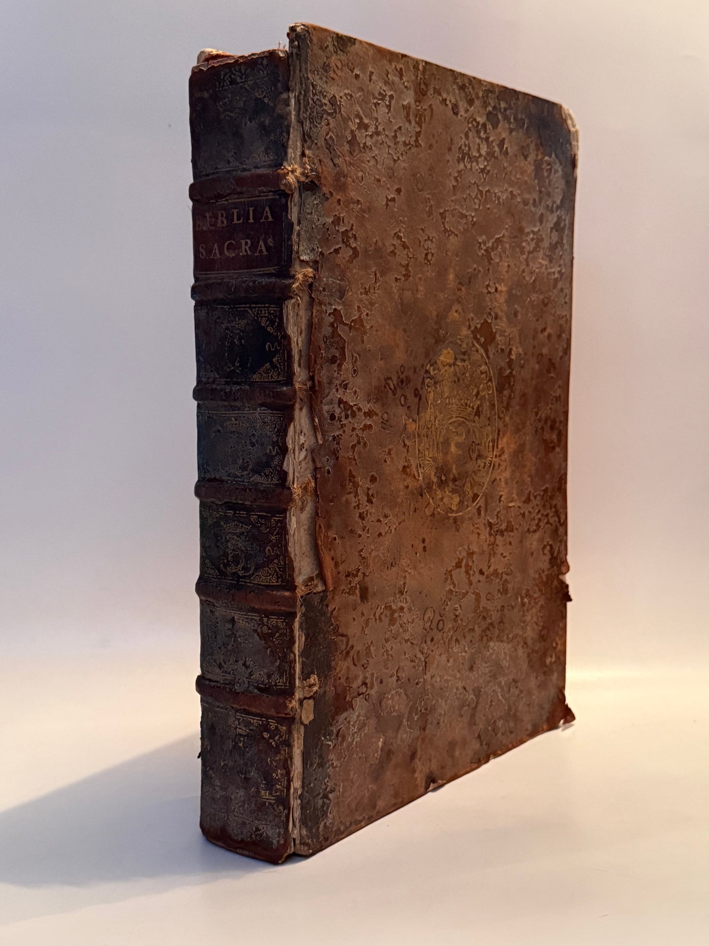 Antique Bible 1528 Estienne First Edition, Vulgate, Hand-Coloured