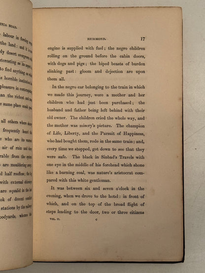 American Notes by Charles Dickens 1842 Original Cloth, Third Edition