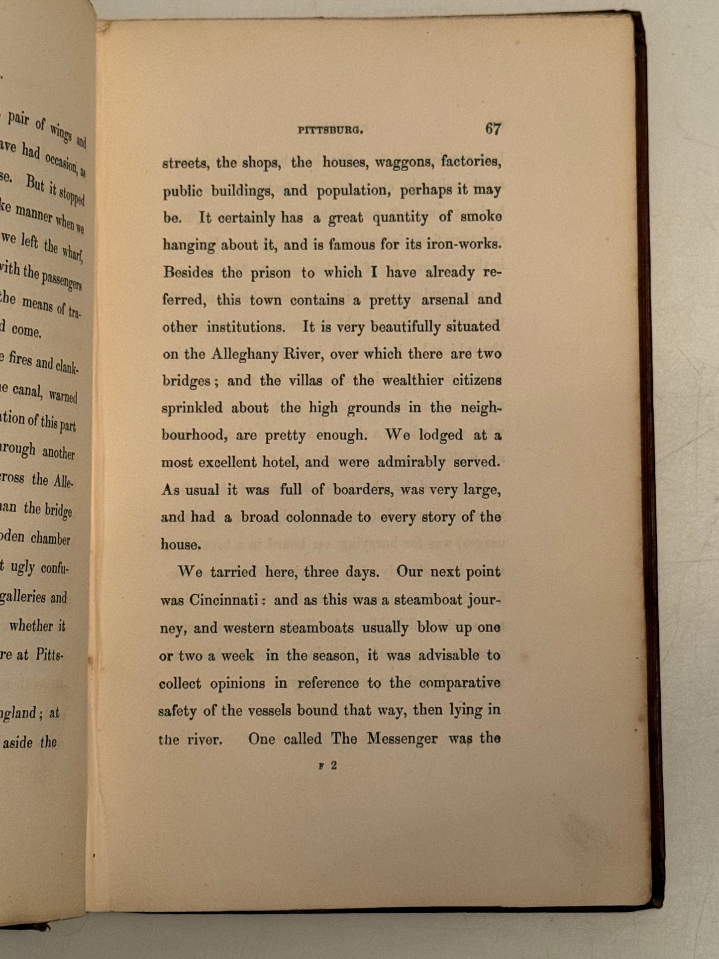 American Notes by Charles Dickens 1842 Original Cloth, Third Edition