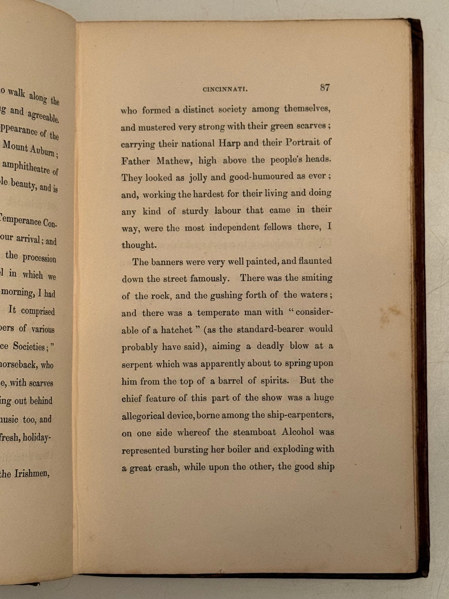 American Notes by Charles Dickens 1842 Original Cloth, Third Edition