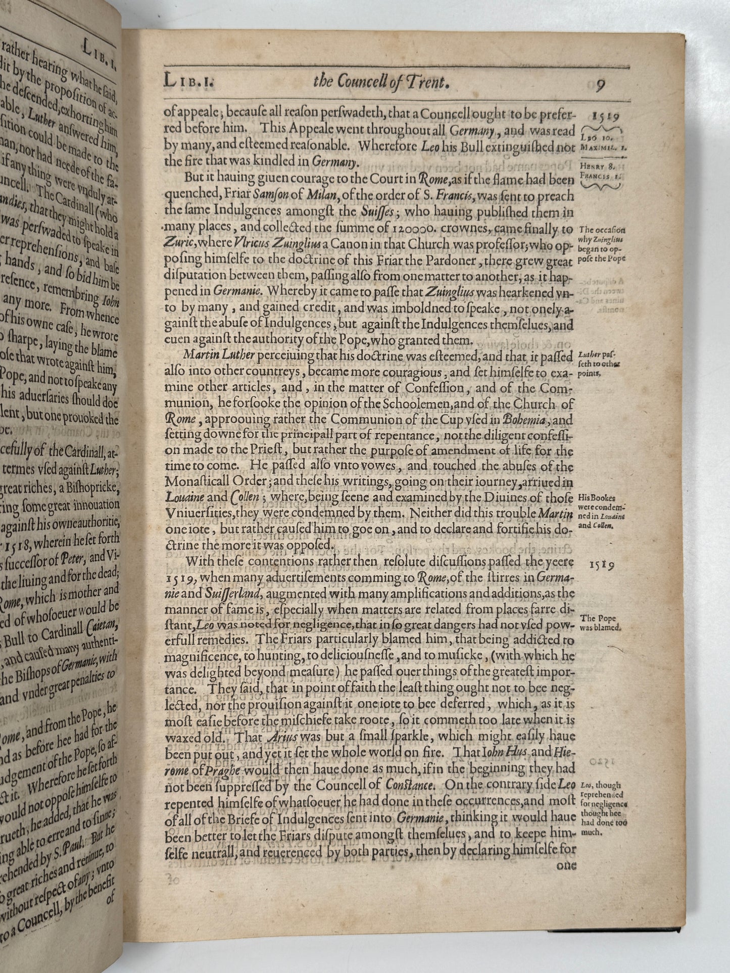 The Historie of the Councel of Trent 1620