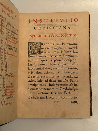 Royal Plantin Book of Hours 1600 First Edition in an English Binding