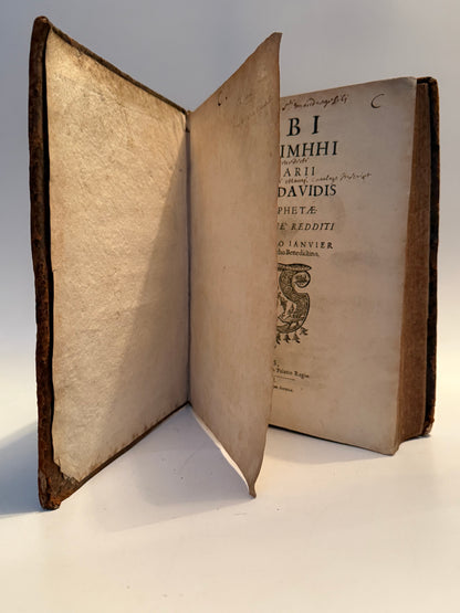 Rabbi David Kimhi's Commentary on the Psalms 1666 Maurist Provenance