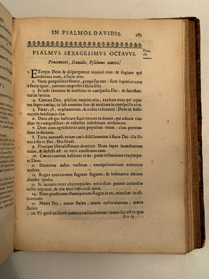 Rabbi David Kimhi's Commentary on the Psalms 1666 Maurist Provenance