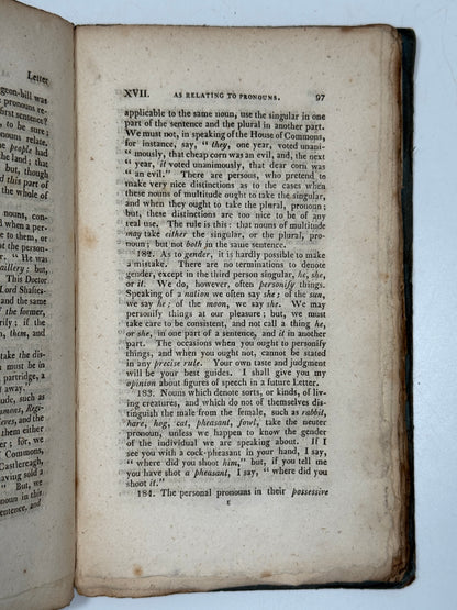 A Grammar of the English Language 1819 William Cobbett