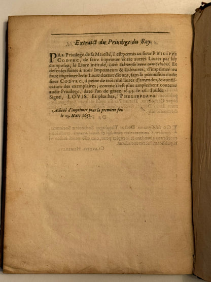 Philippe Codurc on Job 1651 First Edition