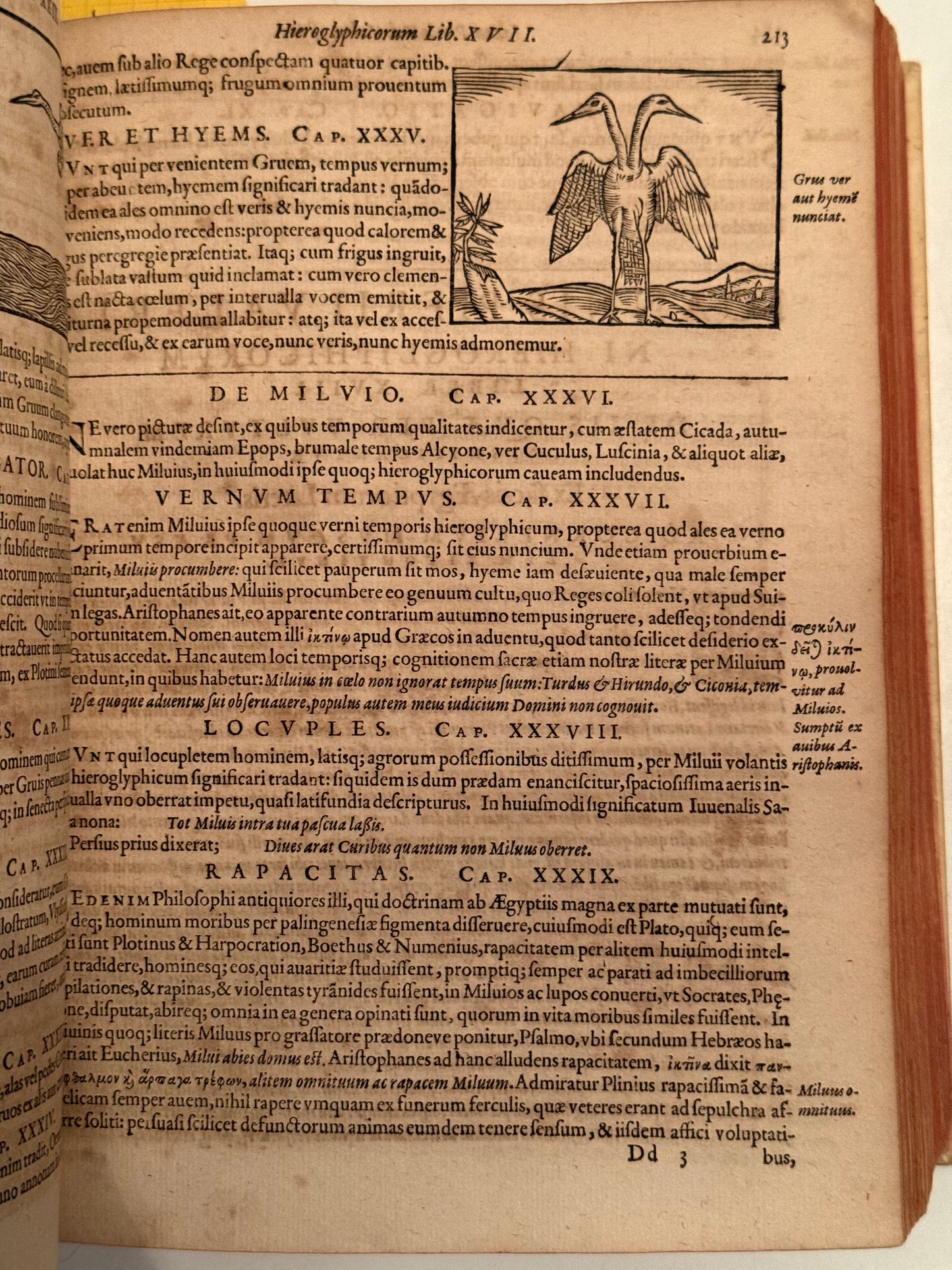 Valeriano's Hieroglyphica 1614