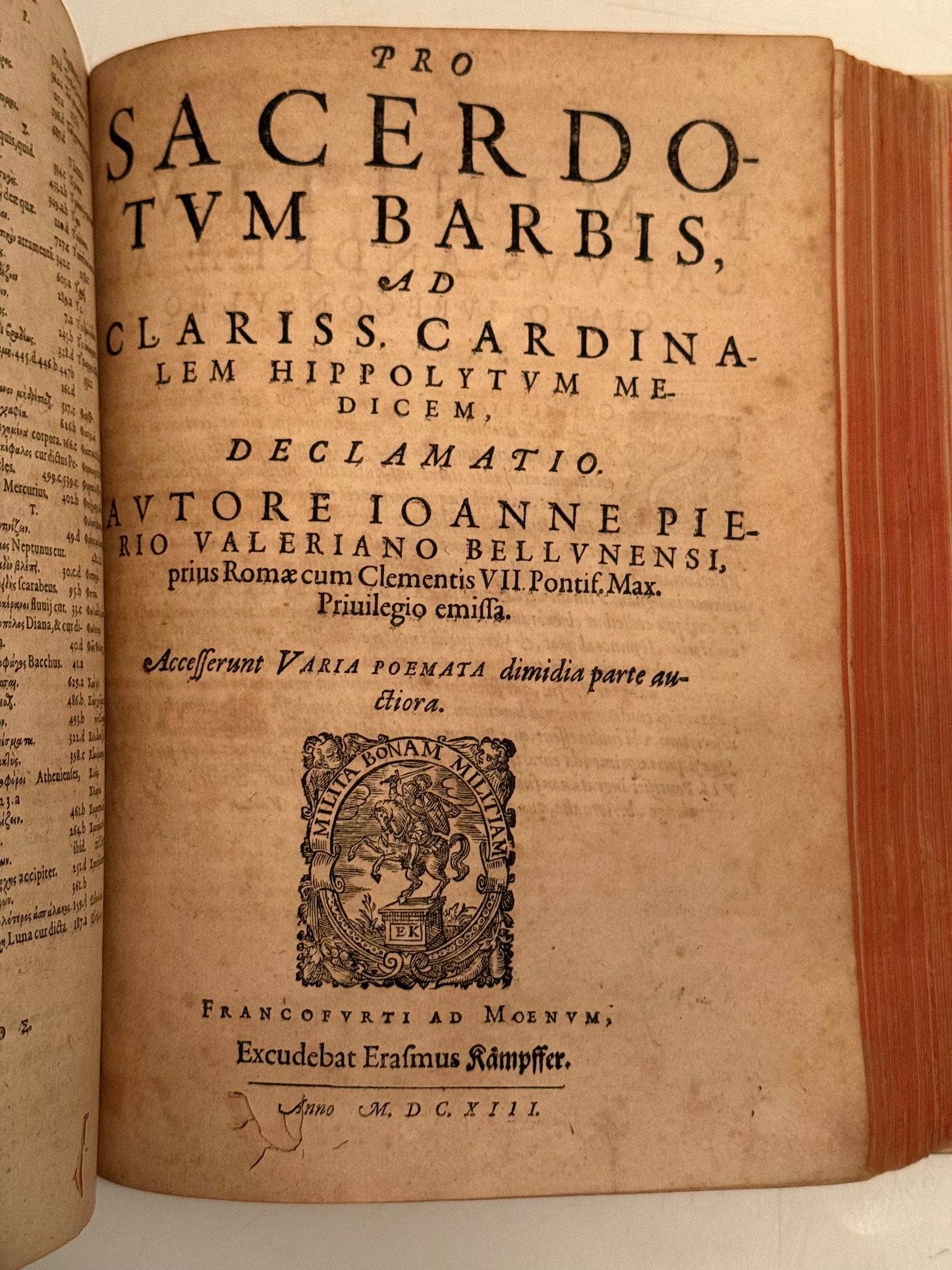 Valeriano's Hieroglyphica 1614