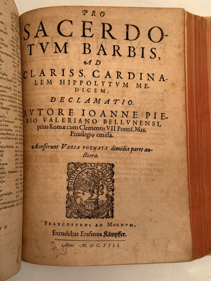 Valeriano's Hieroglyphica 1614