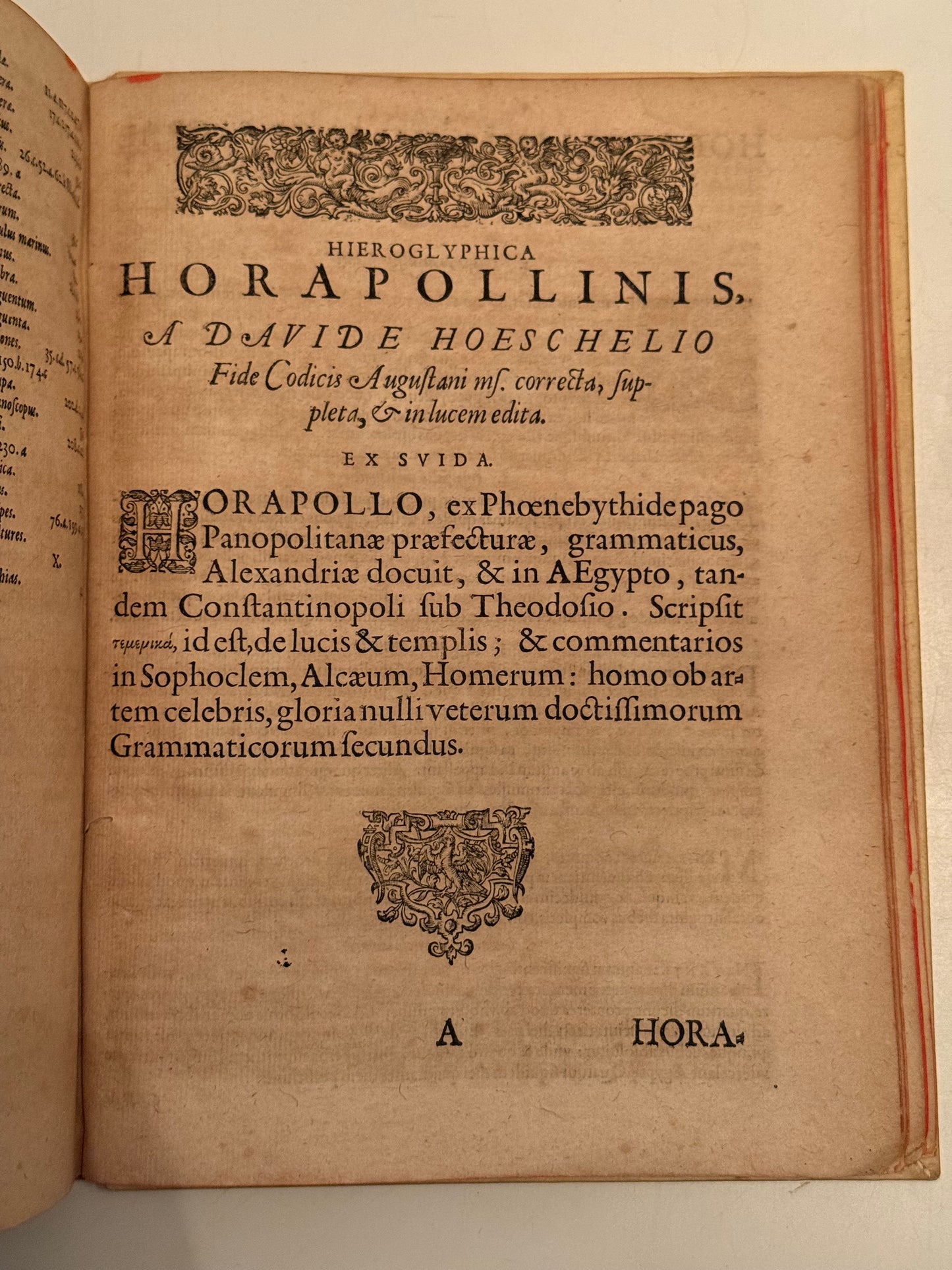 Valeriano's Hieroglyphica 1614