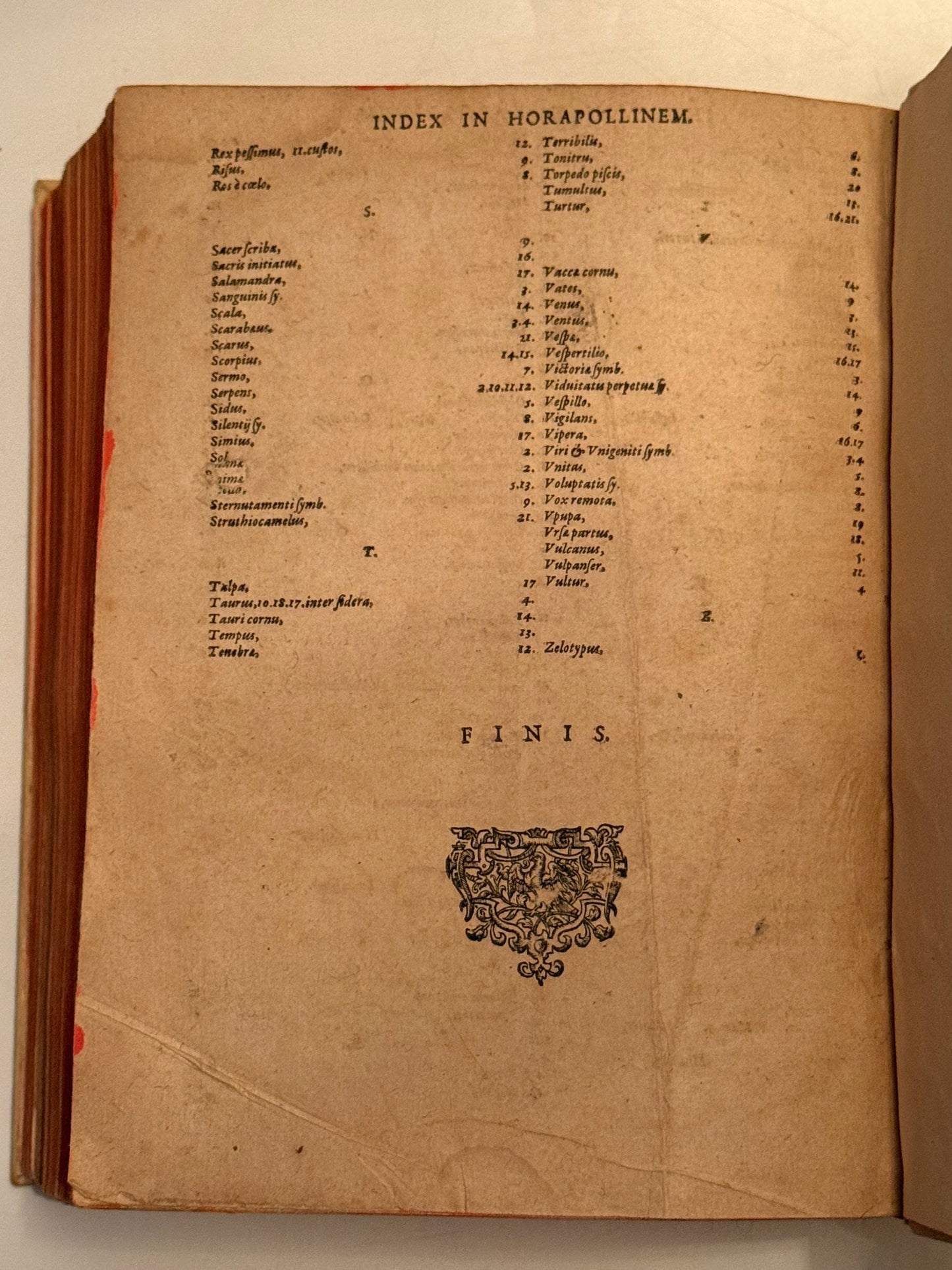 Valeriano's Hieroglyphica 1614